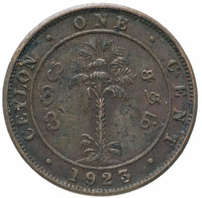 купить Цейлон 1 цент 1923