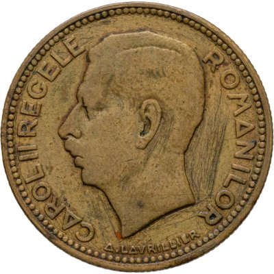 купить Румыния 20 леев (lei) 1930 KN Портрет Кароля II