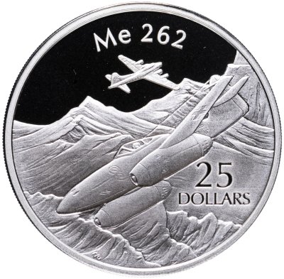 купить Соломоновы острова 25 долларов 2003 "Самолеты мира: Мессершмидт (Messerschmitt Me 262)"