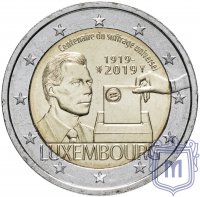 Купить Люксембург 2 евро 2019 "100 лет всеобщего избирательного права"