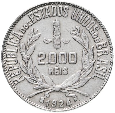 купить Бразилия 2000 рейс (reis) 1924