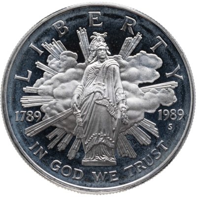 купить США 1 доллар (dollar) 1989 "200 лет Конгрессу США"