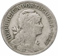 Купить Португалия 1 эскудо (escudo) 1927-1968, случайная дата