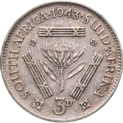 купить ЮАР 3 пенса (pence) 1943