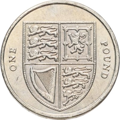 купить Великобритания 1 фунт (pound) 2008 "Королевский щит"