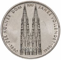 купить Германия (ФРГ) 5 марок 1980 "100 лет со дня окончания строительства Кёльнского собора"