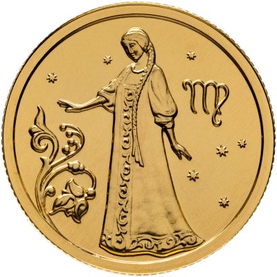 купить 25 рублей 2005 ММД UNC "Знаки Зодиака - дева"