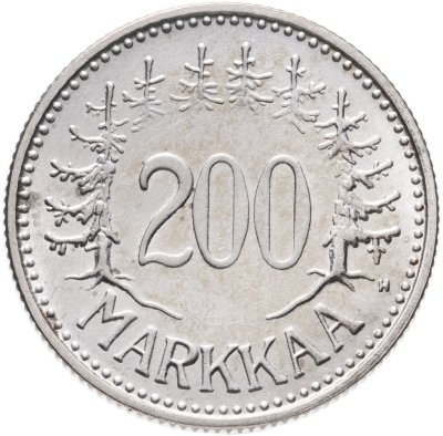 купить Финляндия 200 марок (markkaa) 1956