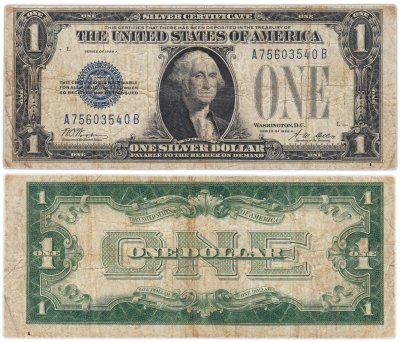 купить США 1 доллар 1928 series 1928A Silver Certificate, Woods-Mellon