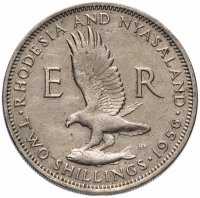 Купить Родезия и Ньясаленд 2 шиллинга (shillings) 1956