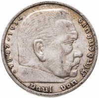 купить Германия Третий рейх 5 рейхсмарок (reichsmark) 1935 Гинденбург