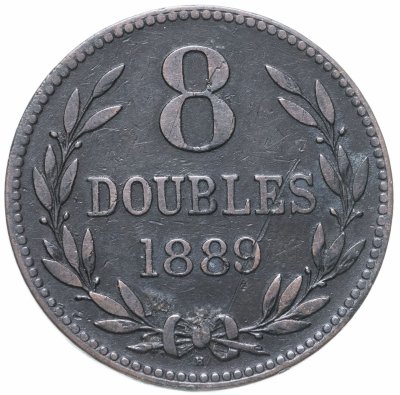 купить Гернси 8 дублей (doubles) 1889