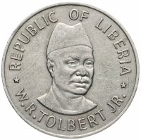 Купить Либерия 50 центов 1976