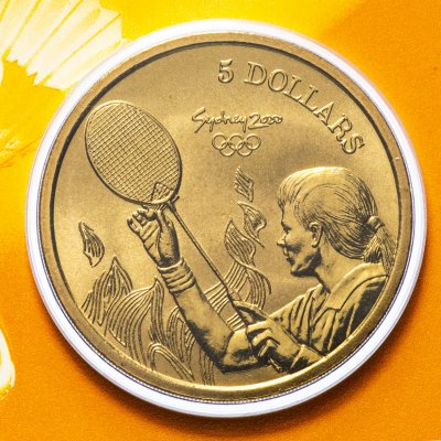 купить Австралия 5 долларов (dollars) 2000 Олимпийские игры в Сиднее - Бадминтон