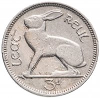 купить Ирландия 3 пенса (pence) 1942-1965