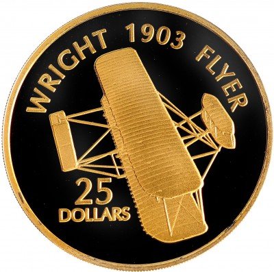 купить Соломоновы острова 25 долларов 2005 "Авиация. Самолёт WRIGHT FLYER"