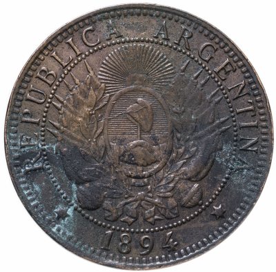 купить Аргентина 2 сентаво (centavos) 1894