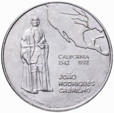 купить Португалия 200 эскудо (escudos) 1992 "450 лет с момента открытия Калифорнии"
