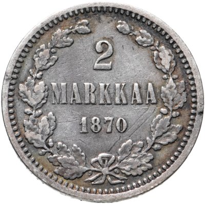 купить Финляндия 2 марки 1870 "S"