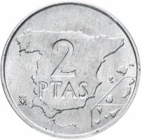Купить Испания 2 песеты (pesetas) 1982-1990