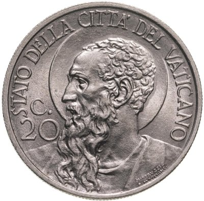купить Ватикан 20 чентезимо 1936
