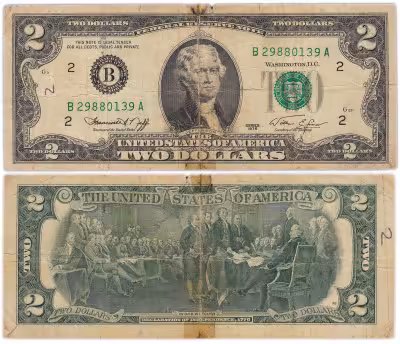 купить США 2 доллара 1976