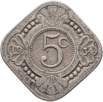 купить Нидерланды 5 центов (cents) 1934