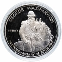 купить США 1/2 доллара (50 центов, half dollar) 1982 S Proof "250 лет со дня рождения Джорджа Вашингтона"