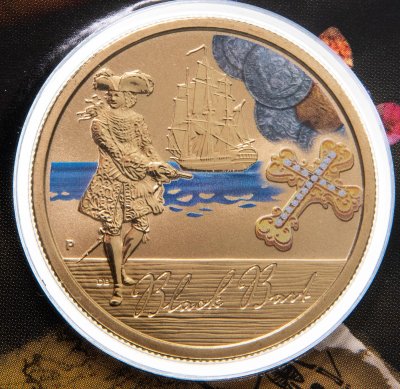 купить Тувалу 1 доллар 2011 "Пираты - Черный Барт"