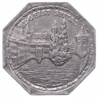 купить Германия (Нюрнберг) нотгельд 20 пфеннигов 1919 "Госпиталь Святого Духа" трамвайный жетон
