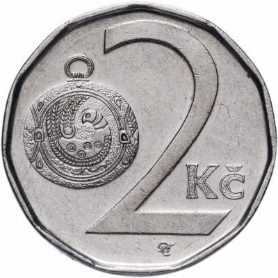 купить Чехия 2 кроны (koruna) 1993-2021, случайная дата