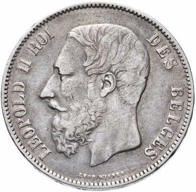 купить Бельгия 5 франков 1876