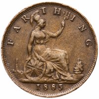 Купить Великобритания 1 фартинг 1885