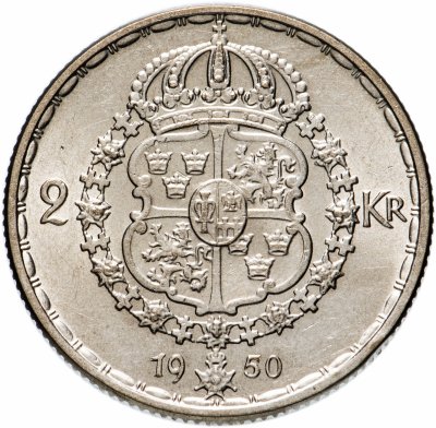 купить Швеция 2 кроны 1950