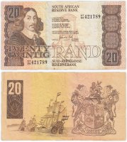 Купить ЮАР 20 ранд 1978-1993 (Pick 121c)
