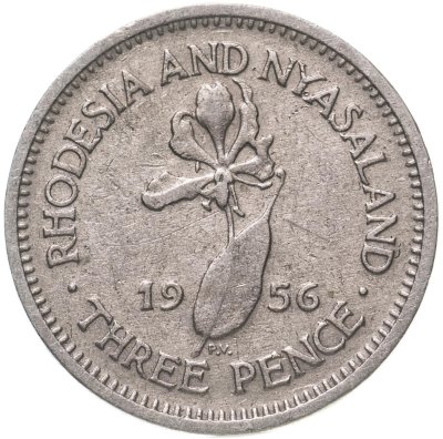 купить Родезия и Ньясаленд 3 пенса (pence) 1956