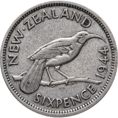 купить Новая Зеландия 6 пенсов (pence) 1944
