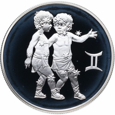 купить 2 рубля 2003 ММД "Знаки зодиака - Близнецы"