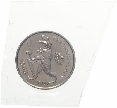купить Босния и Герцеговина 500 динаров (dinara) 1997 "Заповедник планета Земля - Парк Юрского периода, Тираннозавр рекс", в запайке