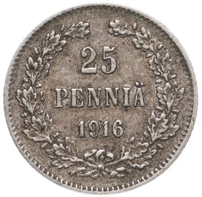 купить 25 пенни (pennia) 1916 S