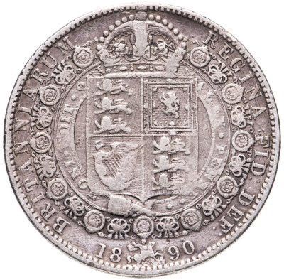 купить Великобритания 1/2 кроны 1890