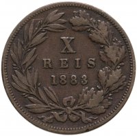 купить Португалия 10 рейс (reis) 1883