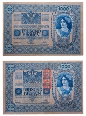 купить Австрия 1000 крон 1902 (1919)