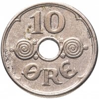 Купить Дания 10 эре (ore) 1929-1939