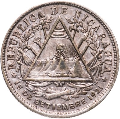 купить Никарагуа 20 сентаво 1887