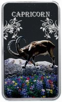 Купить Острова Кука 1 доллар 2014 "Знаки зодиака - Козерог" в футляре с сертификатом