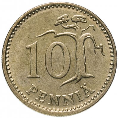 купить Финляндия 10 пенни 1982