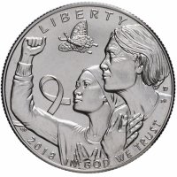купить США 50 центов (D) (1/2 доллара, half dollar) 2018 г Осведомленность о раке молочной железы