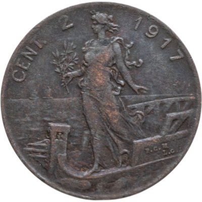 купить Италия 2 чентезимо (centesimi) 1909-1917, случайный год