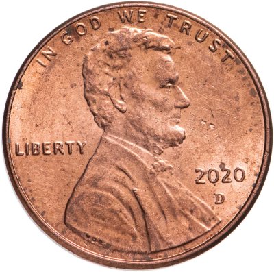 купить США 1 цент (cent) 1970-2024 Lincoln Cent, случайный год